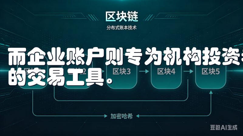 而企业账户则专为机构投资者设计，拥有更高的提现限额和特定的交易工具。