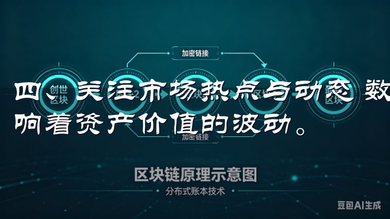 四、关注市场热点与动态 数字货币市场中，市场热点和动态影响着资产价值的波动。