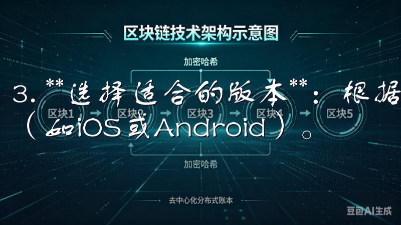 3. **选择适合的版本**：根据您的设备选择相应的版本（如iOS或Android）。