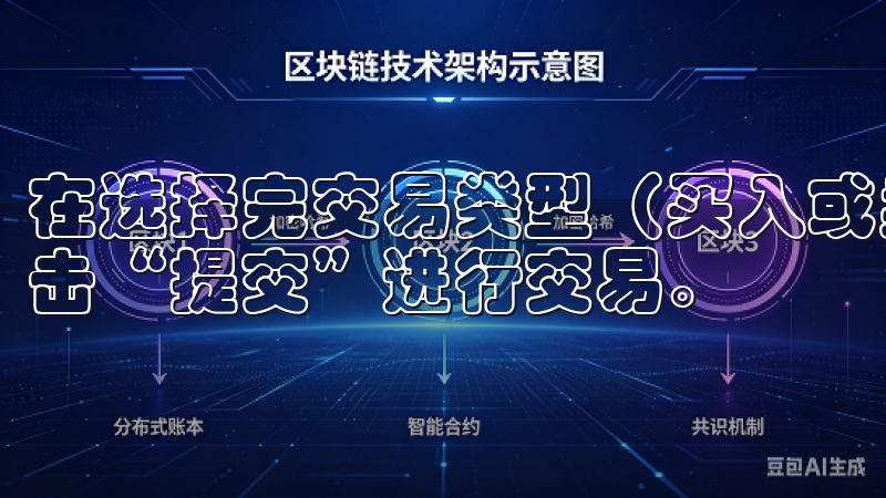 在选择完交易类型（买入或卖出）后，输入交易金额和价格，点击“提交”进行交易。