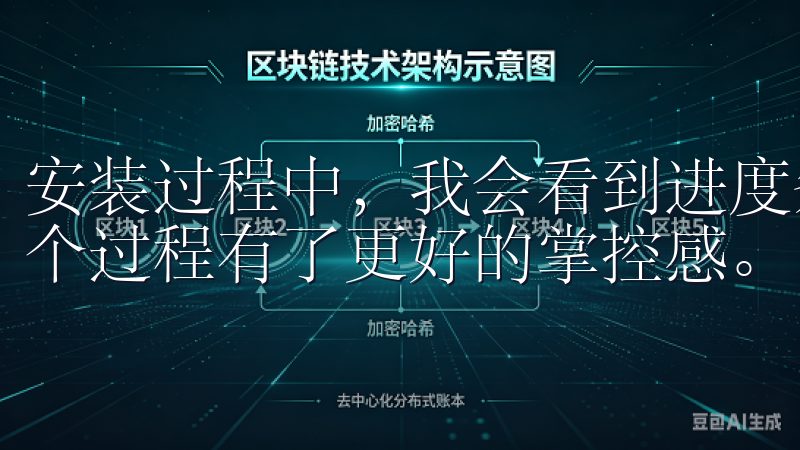 安装过程中，我会看到进度条，提示我安装的进度，这让我对整个过程有了更好的掌控感。