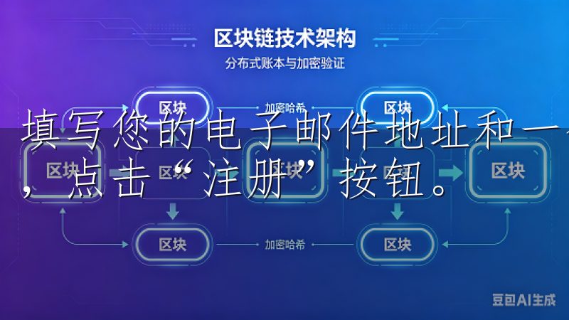 填写您的电子邮件地址和一个安全的密码，完成验证码的输入后，点击“注册”按钮。
