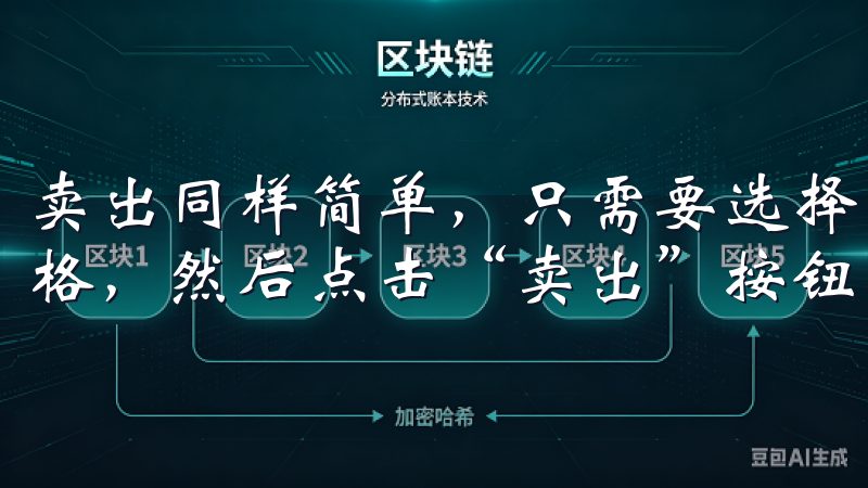 卖出同样简单，只需要选择我想卖出的加密货币，输入数量和价格，然后点击“卖出”按钮。