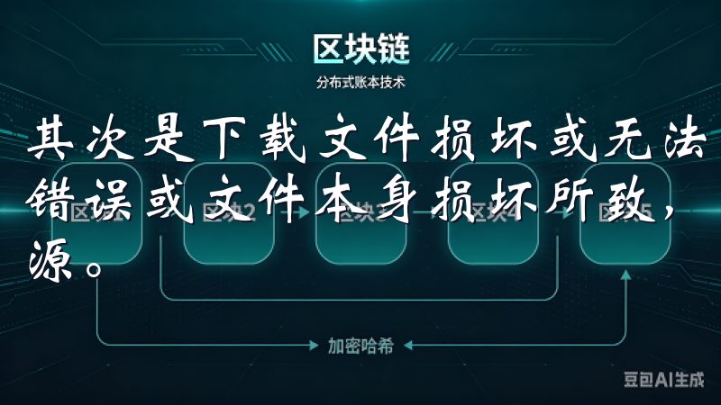 其次是下载文件损坏或无法打开的问题，这可能是由于网络传输错误或文件本身损坏所致，用户可以重新下载或使用不同的下载源。