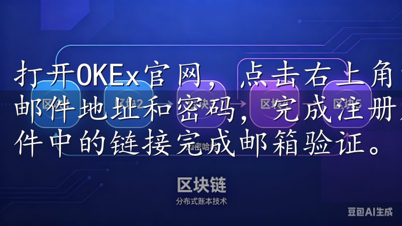 打开OKEx官网，点击右上角的“注册”按钮，填写你的电子邮件地址和密码，完成注册后，你会收到一封验证邮件，点击邮件中的链接完成邮箱验证。