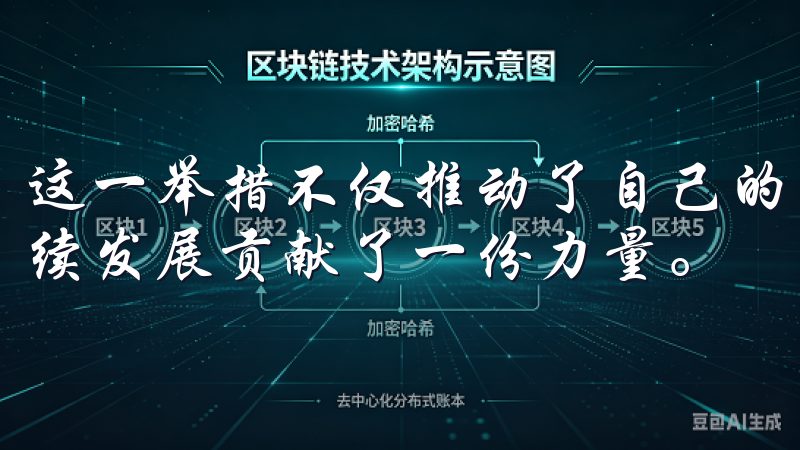 这一举措不仅推动了自己的生活方式改革，也为整个社会的可持续发展贡献了一份力量。