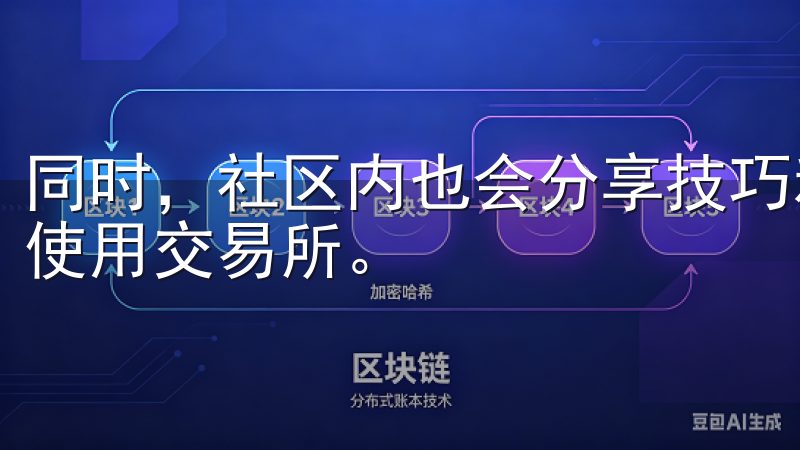 同时，社区内也会分享技巧和最新的入口链接，帮助你更高效地使用交易所。