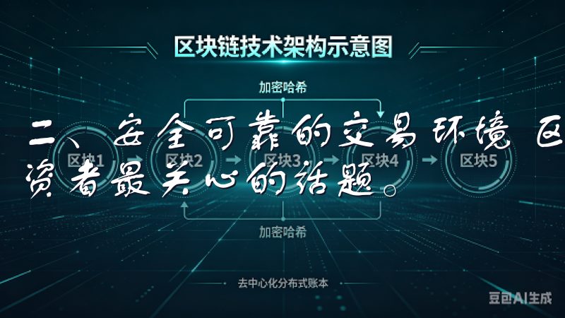 二、安全可靠的交易环境 区块链投资中，安全性始终是每位投资者最关心的话题。