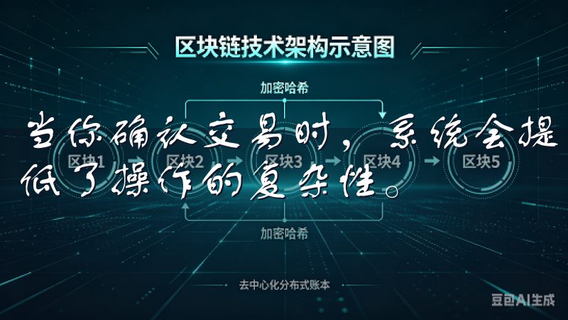 当你确认交易时，系统会提示你完成操作的每个步骤，这大大降低了操作的复杂性。