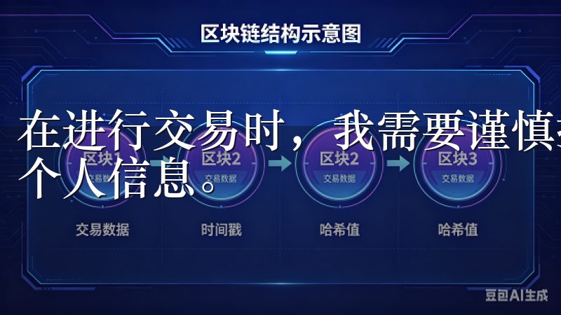 在进行交易时，我需要谨慎操作，避免轻易点击不明链接或泄露个人信息。