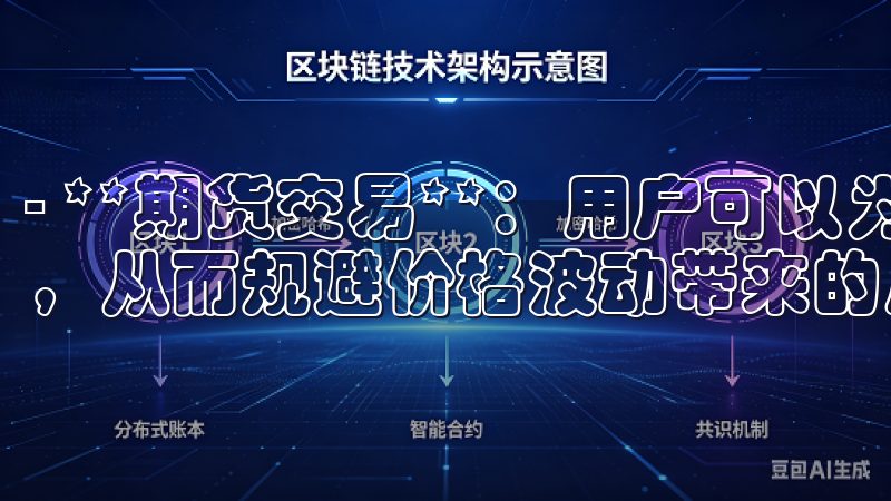- **期货交易**：用户可以为未来的某个时间点锁定价格，从而规避价格波动带来的风险。