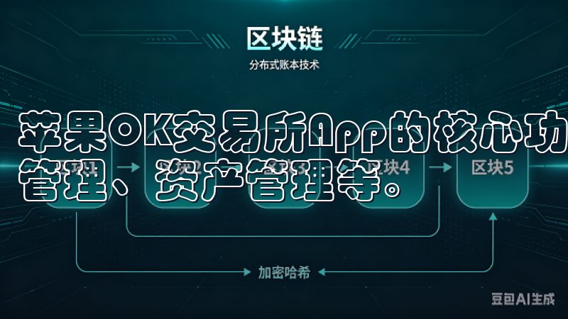 苹果OK交易所App的核心功能包括实时行情查询、交易订单管理、资产管理等。