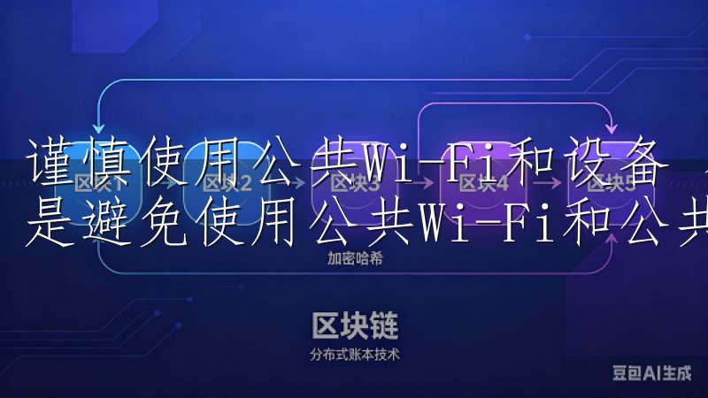 谨慎使用公共Wi-Fi和设备 在进行加密货币交易时，我总是避免使用公共Wi-Fi和公共设备。