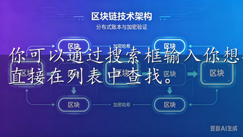 你可以通过搜索框输入你想要查看的交易对名称进行搜索，或者直接在列表中查找。