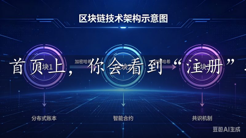 首页上，你会看到“注册”按钮。