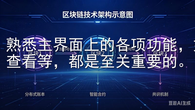 熟悉主界面上的各项功能，如数字货币交易、OTC交易、行情查看等，都是至关重要的。