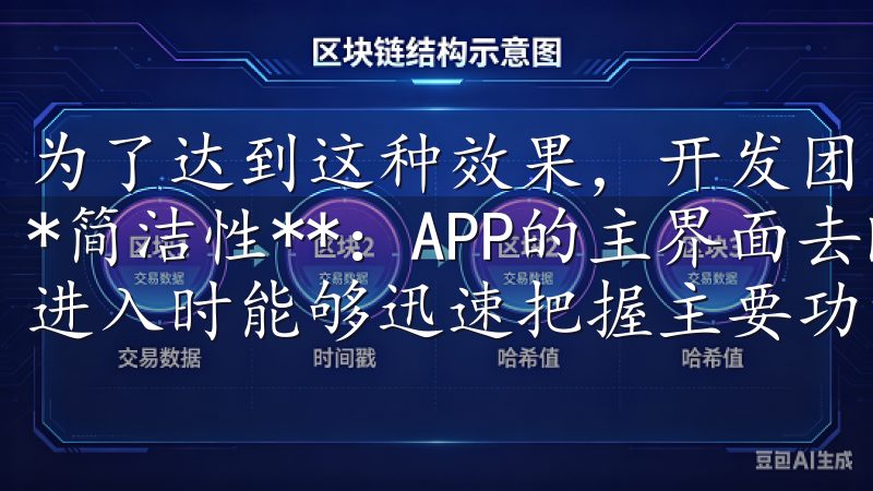 为了达到这种效果，开发团队遵循了以下核心原则： 1. **简洁性**：APP的主界面去除了多余的信息，保证用户在进入时能够迅速把握主要功能，减少了学习成本。