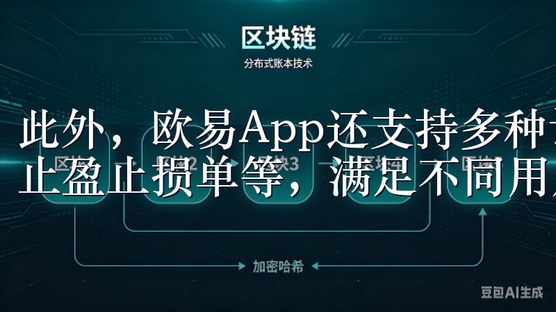此外，欧易App还支持多种订单类型，包括限价单、市价单、止盈止损单等，满足不同用户的交易需求。