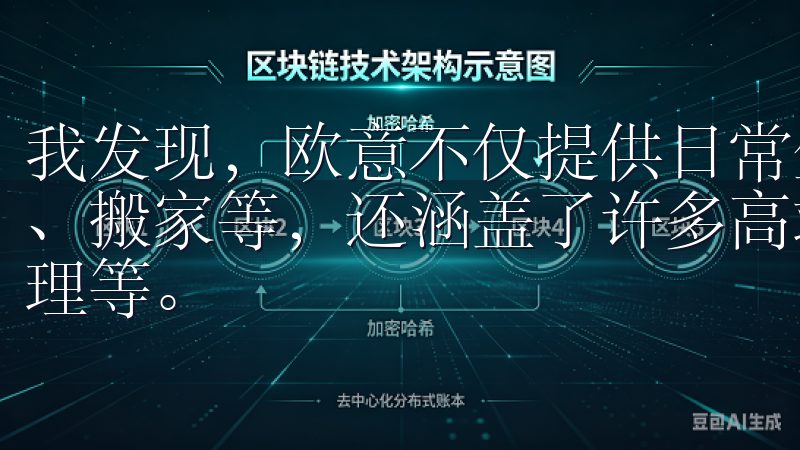 我发现，欧意不仅提供日常生活所需的基本服务，如家政、维修、搬家等，还涵盖了许多高端服务，比如私人定制旅行、健康管理等。
