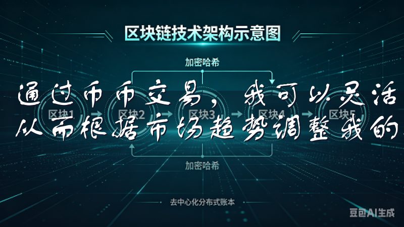 通过币币交易，我可以灵活地在不同的加密货币之间进行转换，从而根据市场趋势调整我的投资组合。