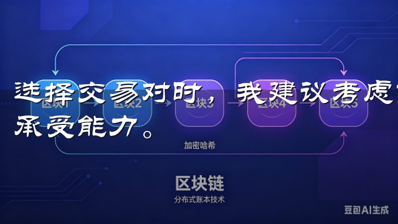 选择交易对时，我建议考虑市场活跃度、流动性以及个人的风险承受能力。