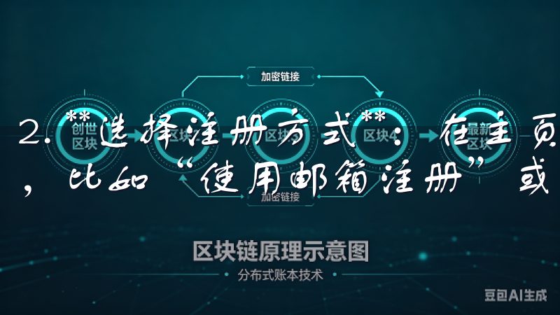 2. **选择注册方式**：在主页中选择你希望的注册方式，比如“使用邮箱注册”或“使用手机号注册”。