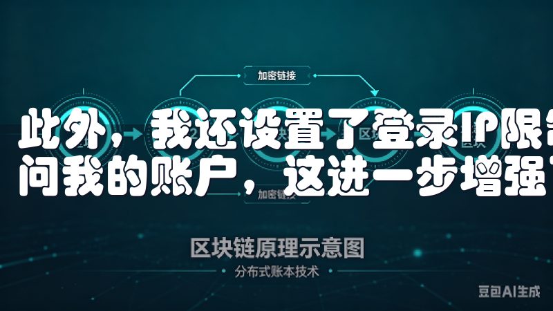 此外，我还设置了登录IP限制，只有我常用的IP地址才能访问我的账户，这进一步增强了账户的安全性。