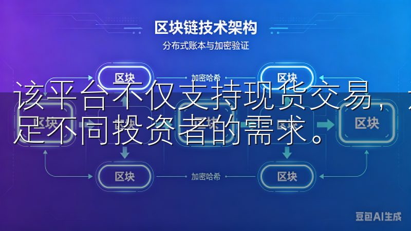 该平台不仅支持现货交易，还提供期货、期权等衍生品交易，满足不同投资者的需求。