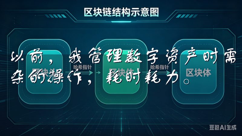 以前，我管理数字资产时需要打开电脑，登录多个平台，进行复杂的操作，耗时耗力。