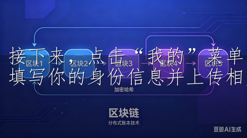 接下来，点击“我的”菜单，找到“实名认证”选项，按照提示填写你的身份信息并上传相关证件。