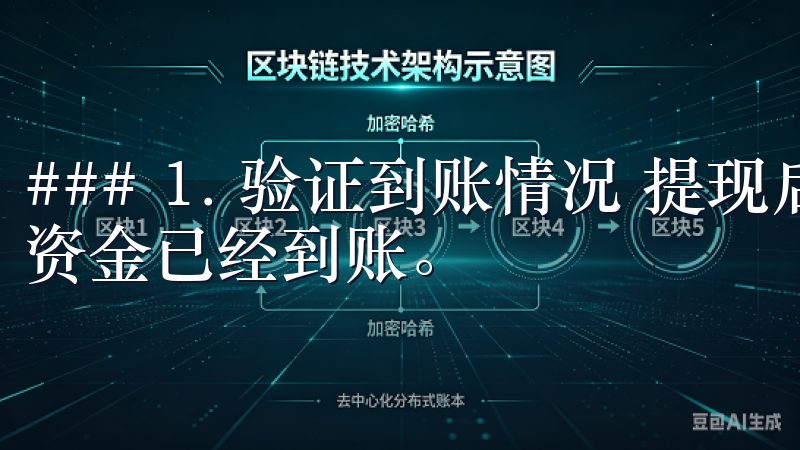 ### 1. 验证到账情况 提现后，及时检查你的钱包确保资金已经到账。