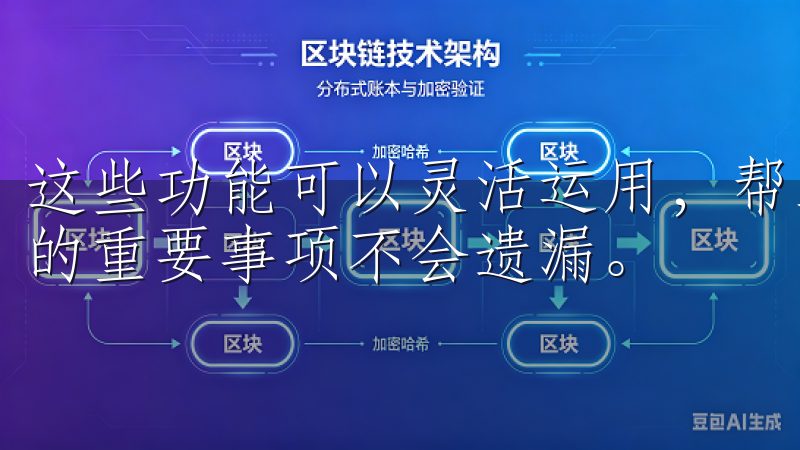 这些功能可以灵活运用，帮助我更好地规划工作时间，确保每天的重要事项不会遗漏。