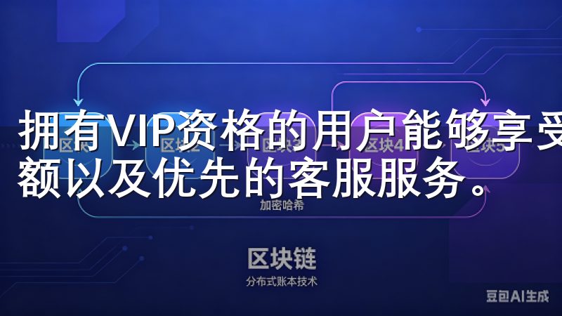 拥有VIP资格的用户能够享受更低的交易费用、更高的交易限额以及优先的客服服务。