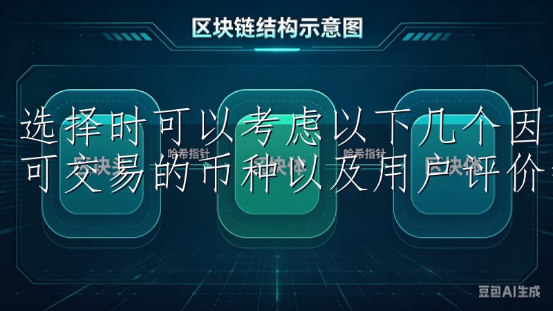 选择时可以考虑以下几个因素：交易费用、用户界面、安全性、可交易的币种以及用户评价等。