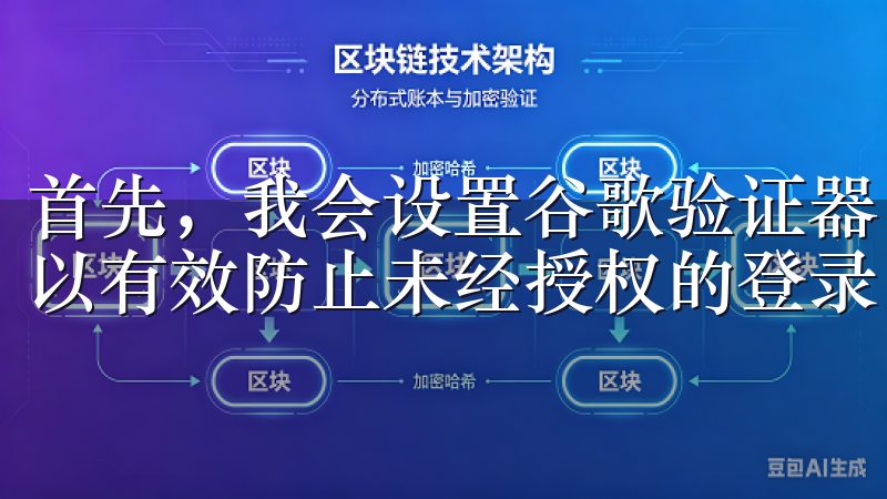 首先，我会设置谷歌验证器，这是一个双重认证的安全措施，可以有效防止未经授权的登录。