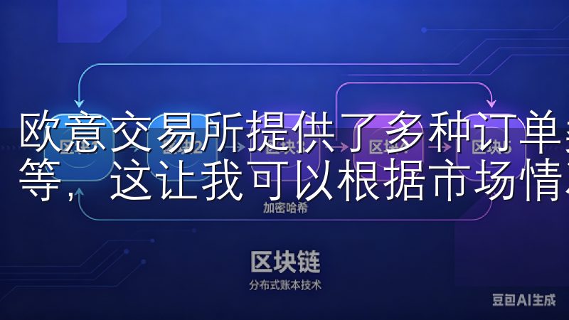 欧意交易所提供了多种订单类型，包括限价单、市价单和止损单等，这让我可以根据市场情况灵活选择交易策略。