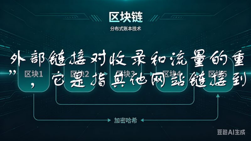 外部链接对收录和流量的重要性 外部链接也被称为“反向链接”，它是指其他网站链接到你的网站。