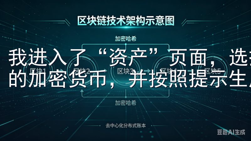 我进入了“资产”页面，选择了“充值”选项，选择了我想充值的加密货币，并按照提示生成了一个唯一的充值地址。