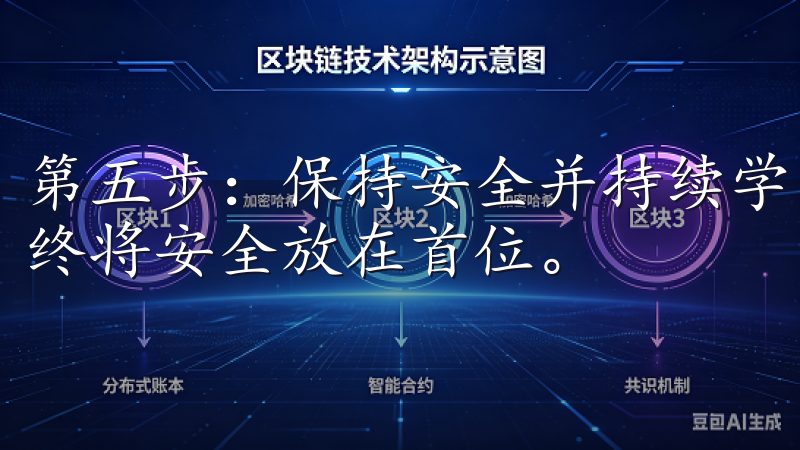 第五步：保持安全并持续学习 在数字资产交易的过程中，我始终将安全放在首位。