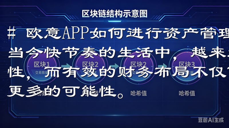 # 欧意APP如何进行资产管理：轻松掌握财务布局技巧 在当今快节奏的生活中，越来越多的人开始意识到资产管理的重要性，而有效的财务布局不仅可以提高生活质量，还能为未来创造更多的可能性。