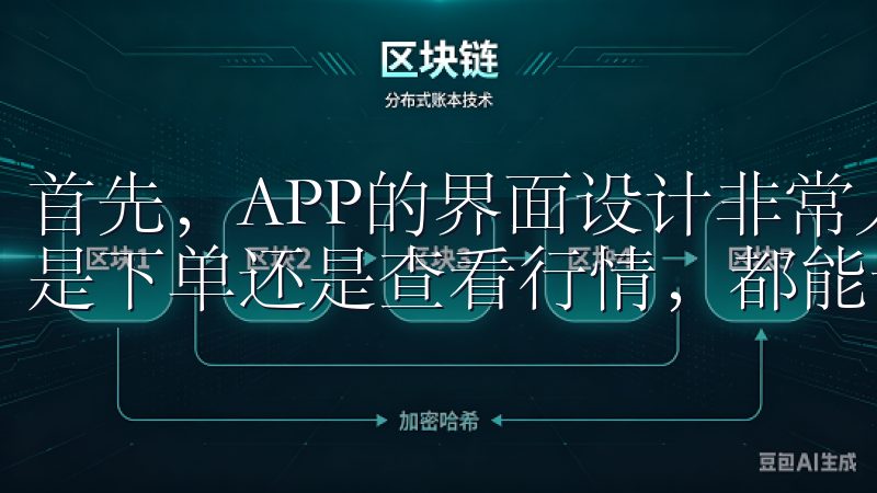 首先，APP的界面设计非常人性化，操作起来非常简单，无论是下单还是查看行情，都能一键完成。