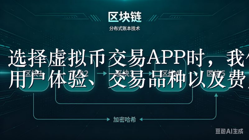 选择虚拟币交易APP时，我们需要考虑几个关键因素安全性、用户体验、交易品种以及费用等。