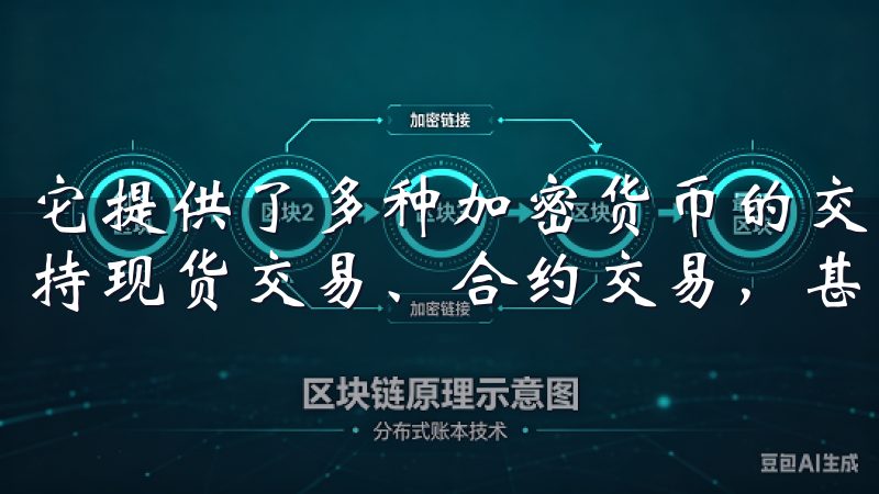 它提供了多种加密货币的交易服务，包括比特币、以太坊等，支持现货交易、合约交易，甚至是杠杆交易。