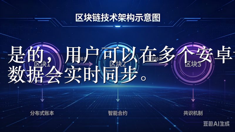 是的，用户可以在多个安卓设备上安装并使用同一个账户，所有数据会实时同步。