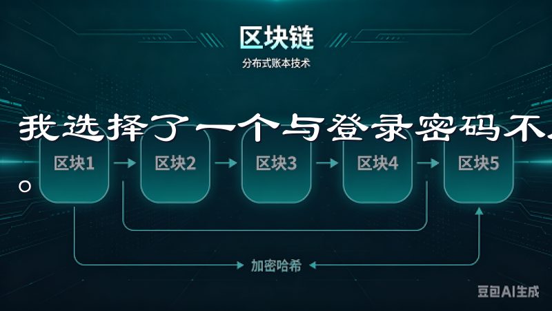 我选择了一个与登录密码不同的复杂密码，以进一步提高安全性。