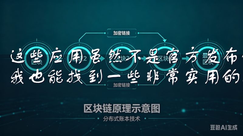 这些应用虽然不是官方发布的，但经过用户的广泛使用和评价，我也能找到一些非常实用的版本。