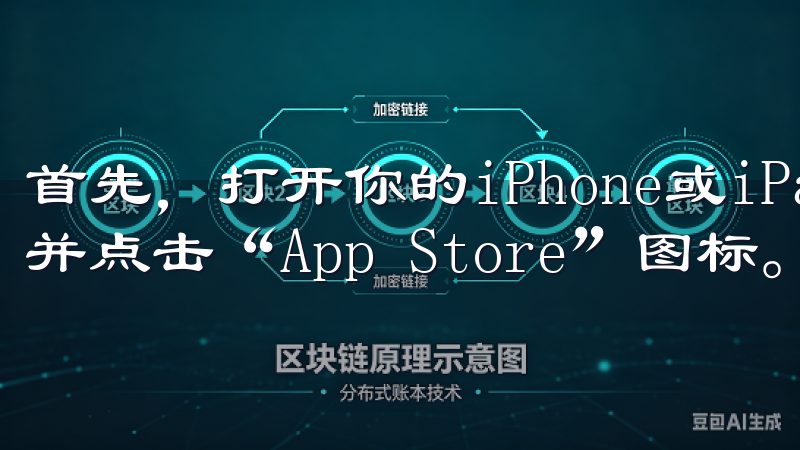 首先，打开你的iPhone或iPad，然后在主屏幕上找到并点击“App Store”图标。