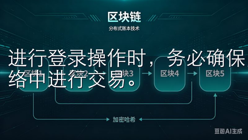 进行登录操作时，务必确保网络环境的安全性，尽量避免公共网络中进行交易。