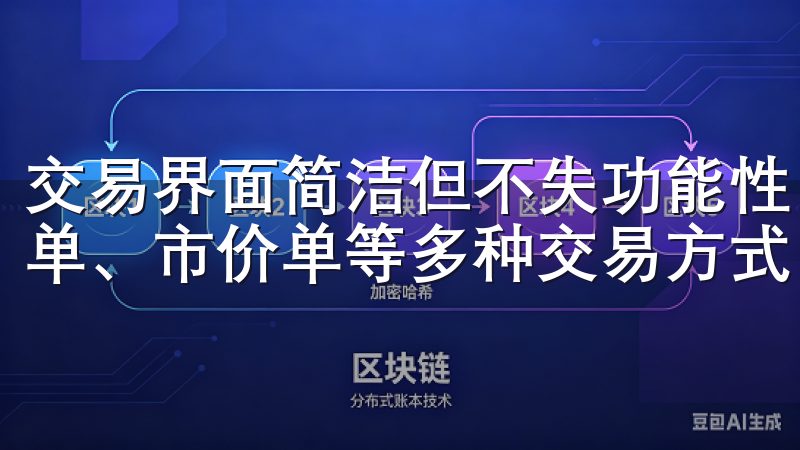 交易界面简洁但不失功能性，各种订单类型一应俱全，支持限价单、市价单等多种交易方式。